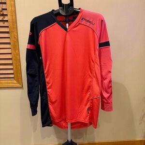 Storelli Men's Pink and Black Jersey size large
